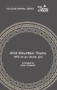 Wild Mountain Thyme SSATBB choral sheet music cover